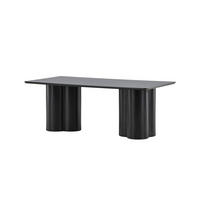 COUCHTISCH OLIVIA Schwarz 60x120x45 cm - Schwarz, Holzwerkstoff (120/60/45cm) - FURNLUX