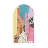 LEINWANDBILD rosa Weg - Multicolor, Wellpappe (54/1cm) - Art for the Home