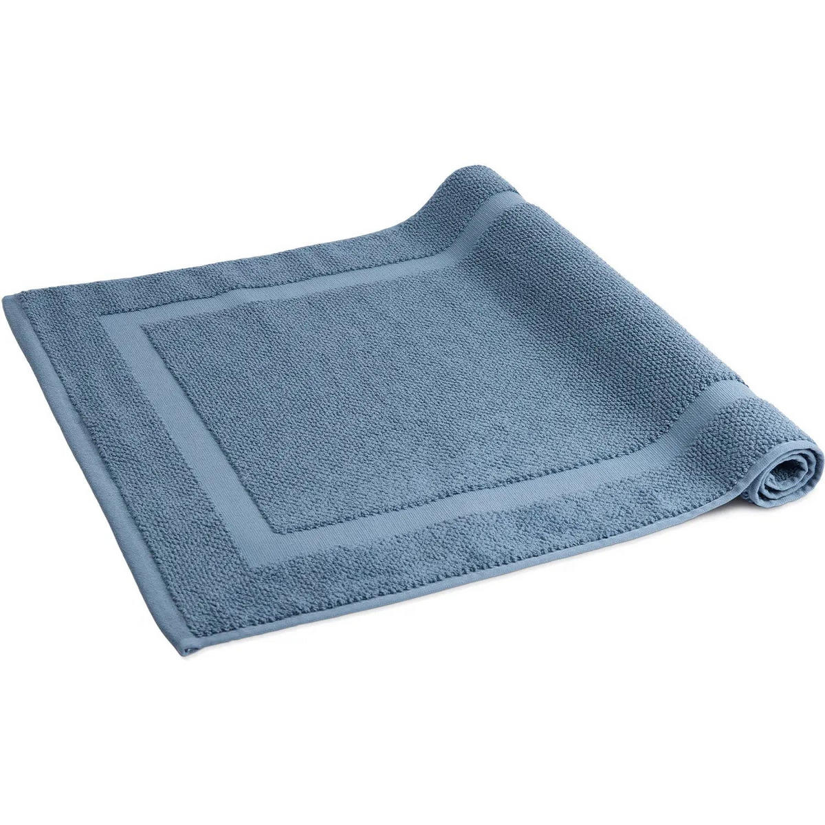 BADVORLEGER Spa Blau 50 x 80 cm - Blau, Textil (50/80cm) - Herzbach Home