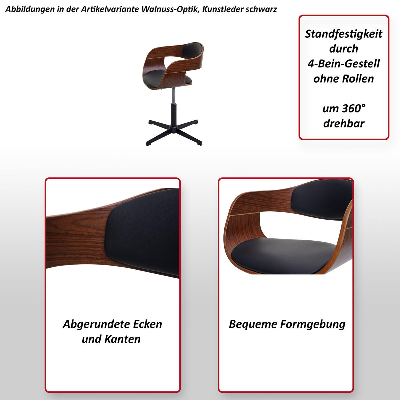 ESSZIMMERSTUHL Anthrazit - Anthrazit, Textil (64/83/64cm) - MCW