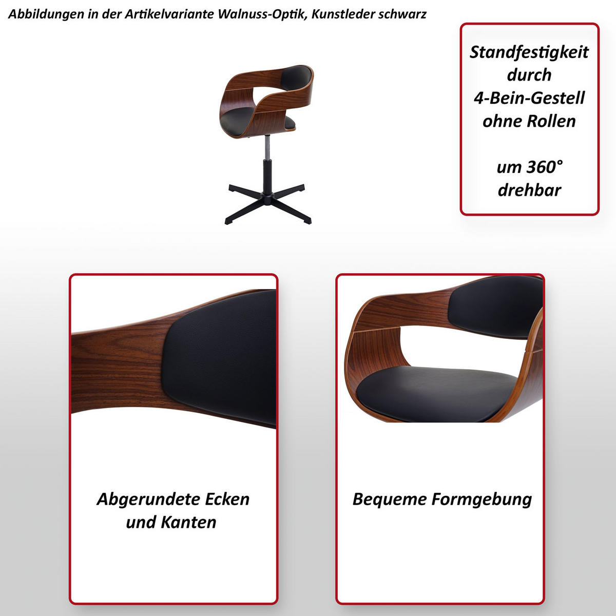 ESSZIMMERSTUHL Anthrazit - Anthrazit, Textil (64/83/64cm) - MCW