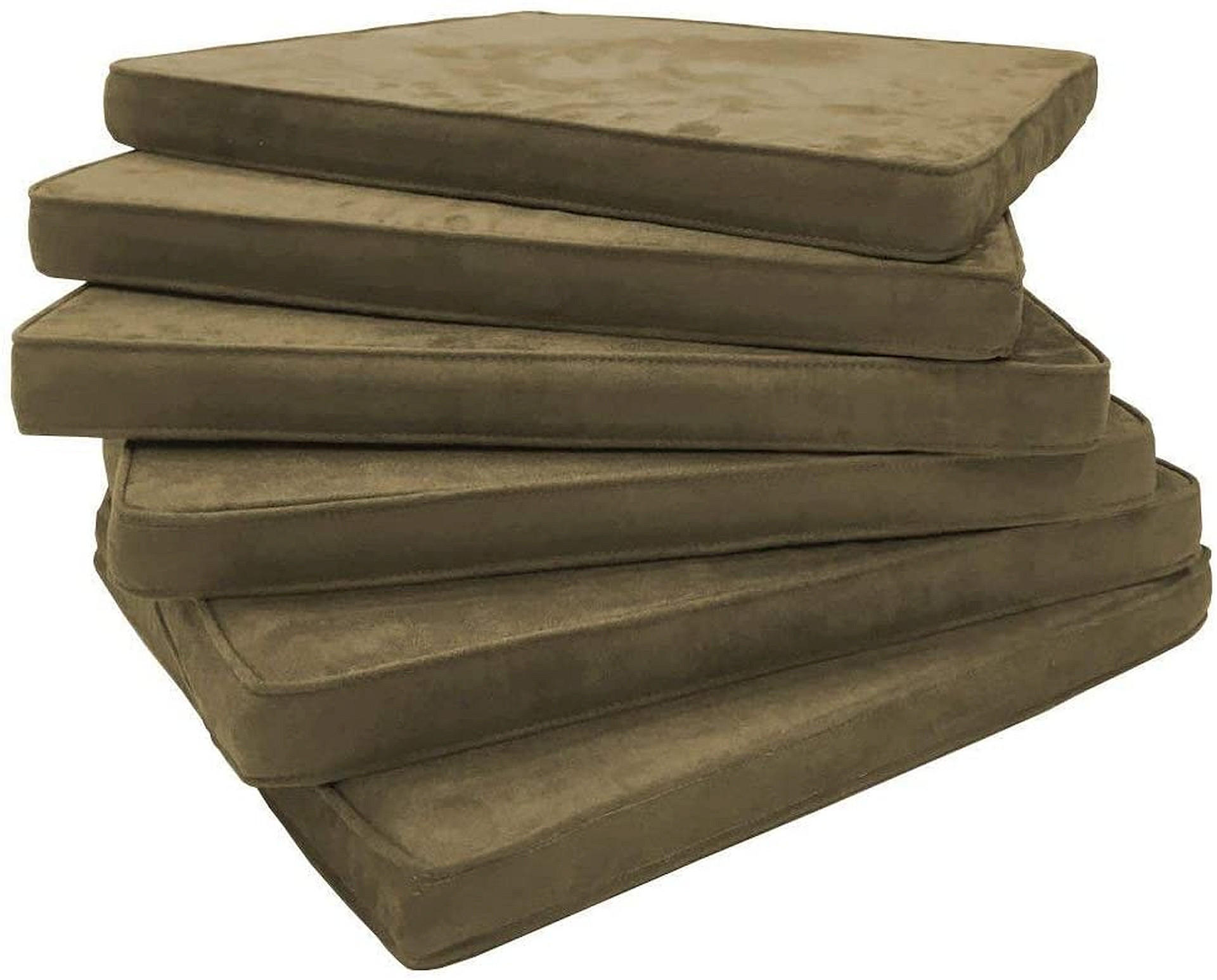 SITZKISSEN Larissa MFhb 6 Set - Hellbraun, Textil (42/46/4cm) - Sedex