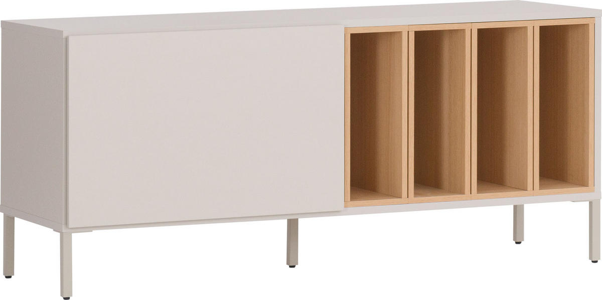 TV-LOWBOARD INTO - Beige, Holzwerkstoff (43.5/54/121cm) - Vox Möbel