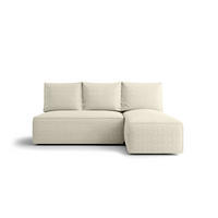 ECKSOFA mit Schlaffunktion SAVIO MINI Quelle 03 Rechts - Beige, Textil (200/140cm) - Bedante