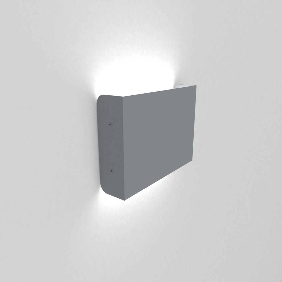 LED-WANDLEUCHTE - Grau, Metall (15.4/11/3.6cm) - Lumicom