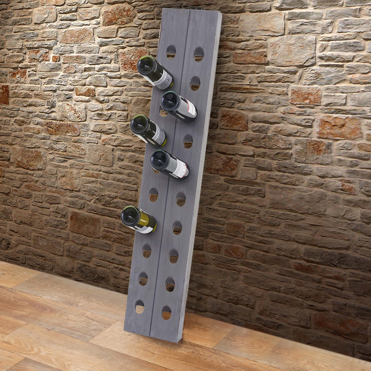 DEKO-RÜTTELBRETT Grau - Grau, Holz (22/120/5cm) - MCW