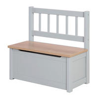 KINDERTRUHENBANK Woody natur / taupe - Taupe, Holzwerkstoff (56/53/28cm) - Roba