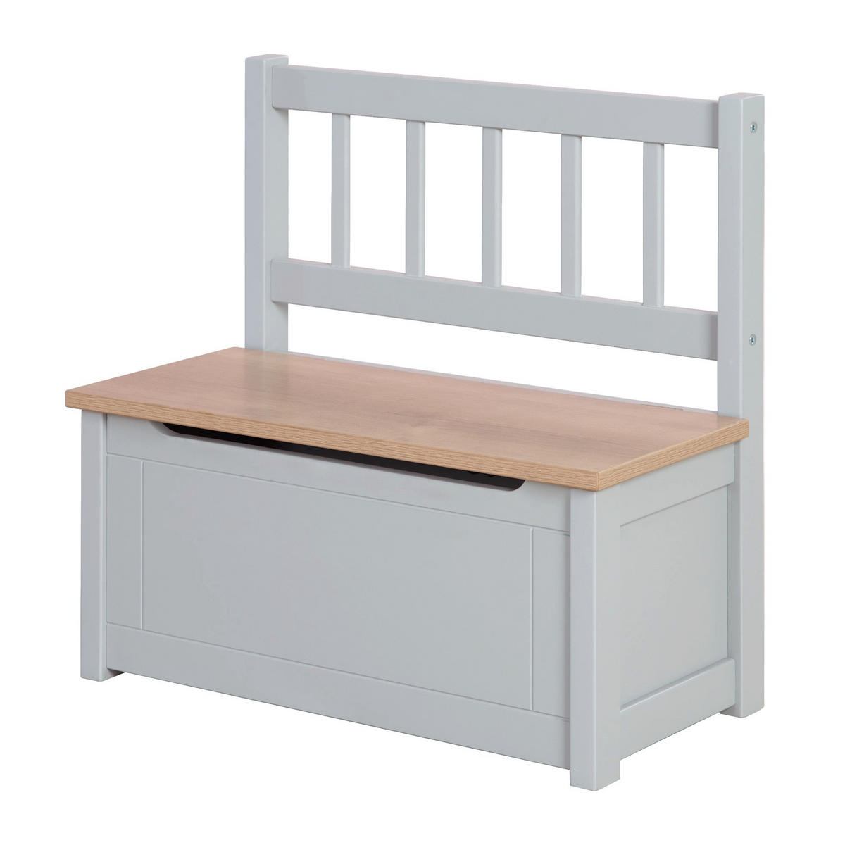 KINDERTRUHENBANK Woody natur / taupe - Taupe, Holzwerkstoff (56/53/28cm) - Roba