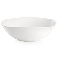 SALATSCHÜSSEL Luna weiß - Weiß, Glas (25/25/8cm) - Orion 