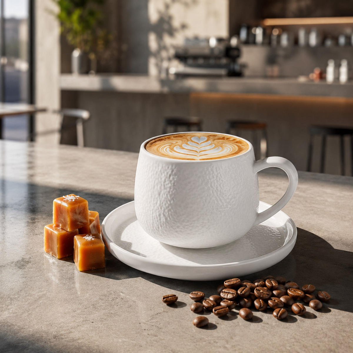 KAFFEETASSEN Set New Moon - Weiß, Naturmaterialien (11/6/7cm) - Mulex