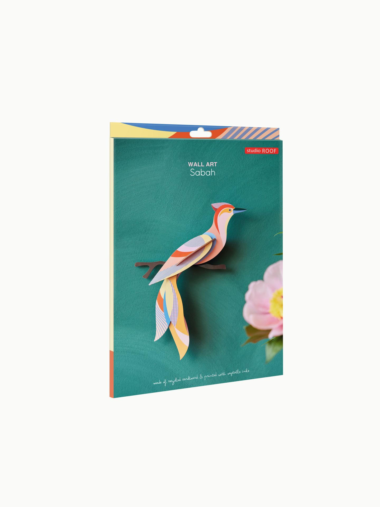 WANDDEKO Leuchtender Flügel 4.5/18 cm - Multicolor, Wellpappe (4.5/18/31cm) - KUNSTLOFT