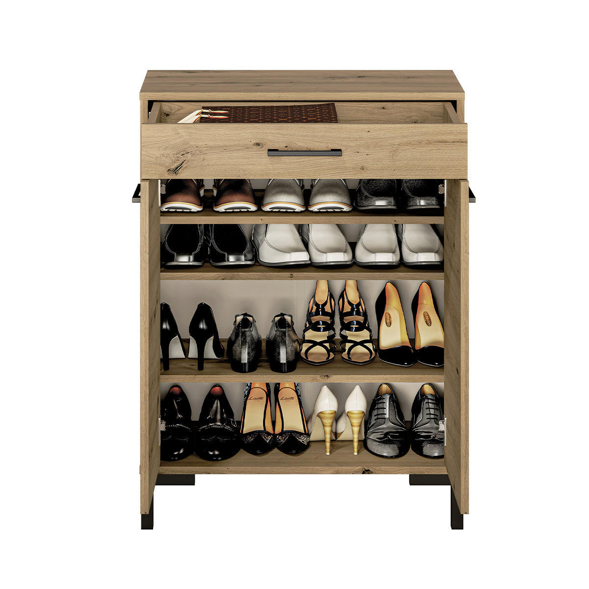 BOTNÍK Liora Drevo - hnedá, kompozitné drevo (70/94/34cm) - Petits-meubles