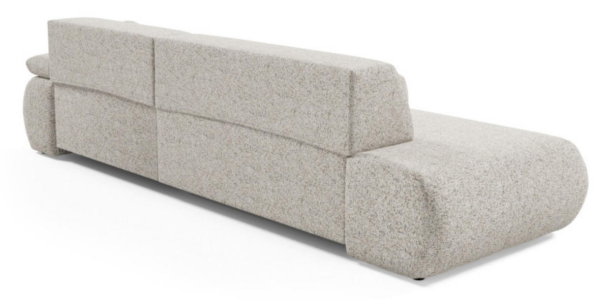 ECKSOFA Beige PENTI Ausziehbar Mit Bettkasten Rechts - Beige, Textil (173.5/286cm) - Sepro Meble