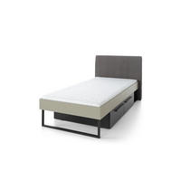 JUGENDBETT Sinus in Eukalyptus, Eiche & Schwarz Liegefläche 90 x 200 cm - Grün, Holzwerkstoff