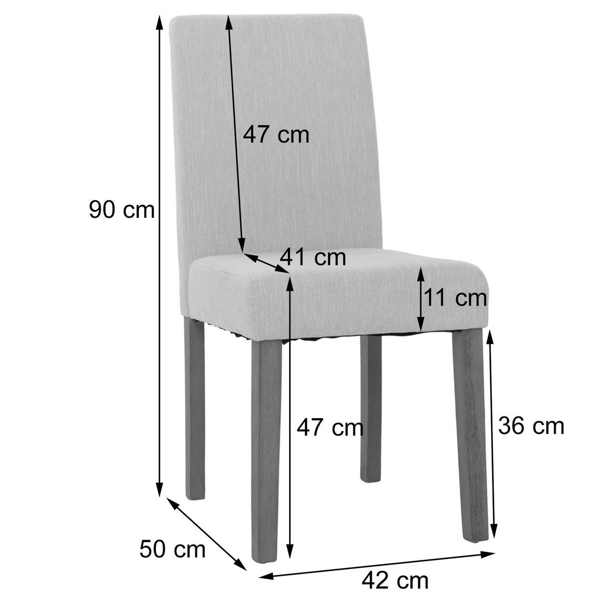 ESSZIMMERSTUHL Gelb 6er-Set - Gelb, Textil (42/90/50cm) - MCW