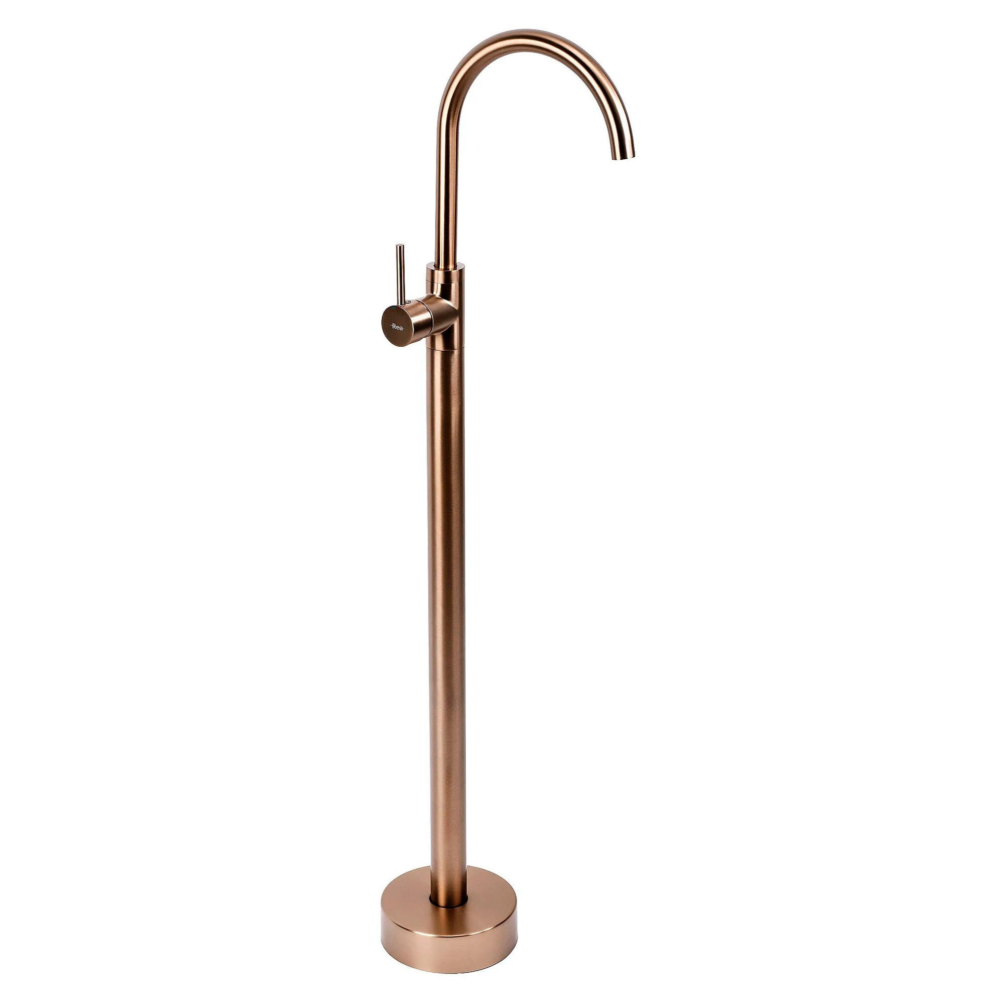 WASCHBECKENARMATUR Freistehend Rea Lungo Brush Copper - Kupferfarben, Metall (20/107.5/96cm) - REA