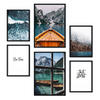 POSTER Set Mit 6 Wintersee Wandbild A3 & A4 Rahmenlos - Klar, Papier (29/3cm) - Nacnic