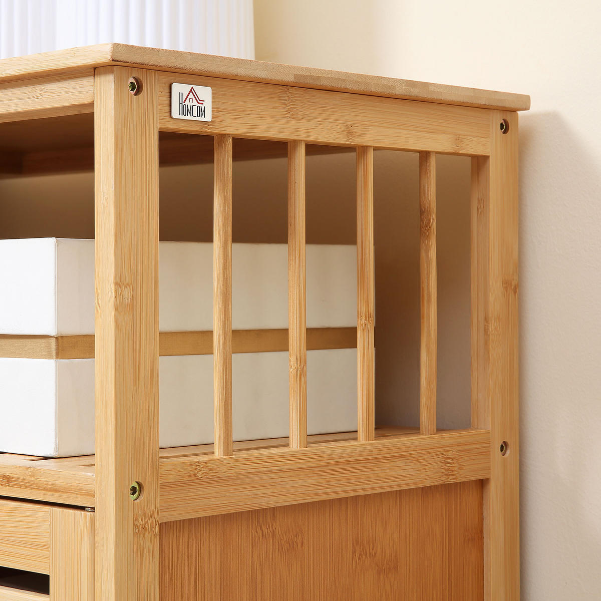 SIDEBOARD DE-11026 3 ajourierte Türen Natur - Naturfarben, Naturmaterialen (100/82/35cm) - ComfortXL