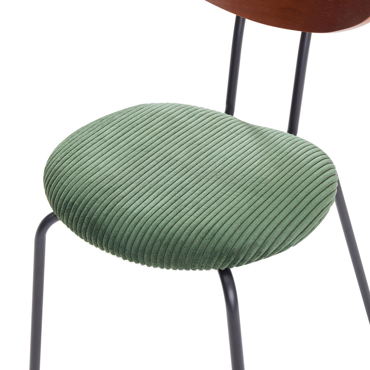 STUHL 2er-Set Stoff Grün - Grün, Textil (48.5/81/57cm) - Nordlys