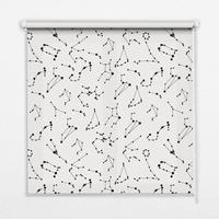 VNÚTORNÁ roleta - okenná roleta - roleta - 90x140 cm - Súhvezdia - čierna, plast (90/140/0.5cm) - TULUP