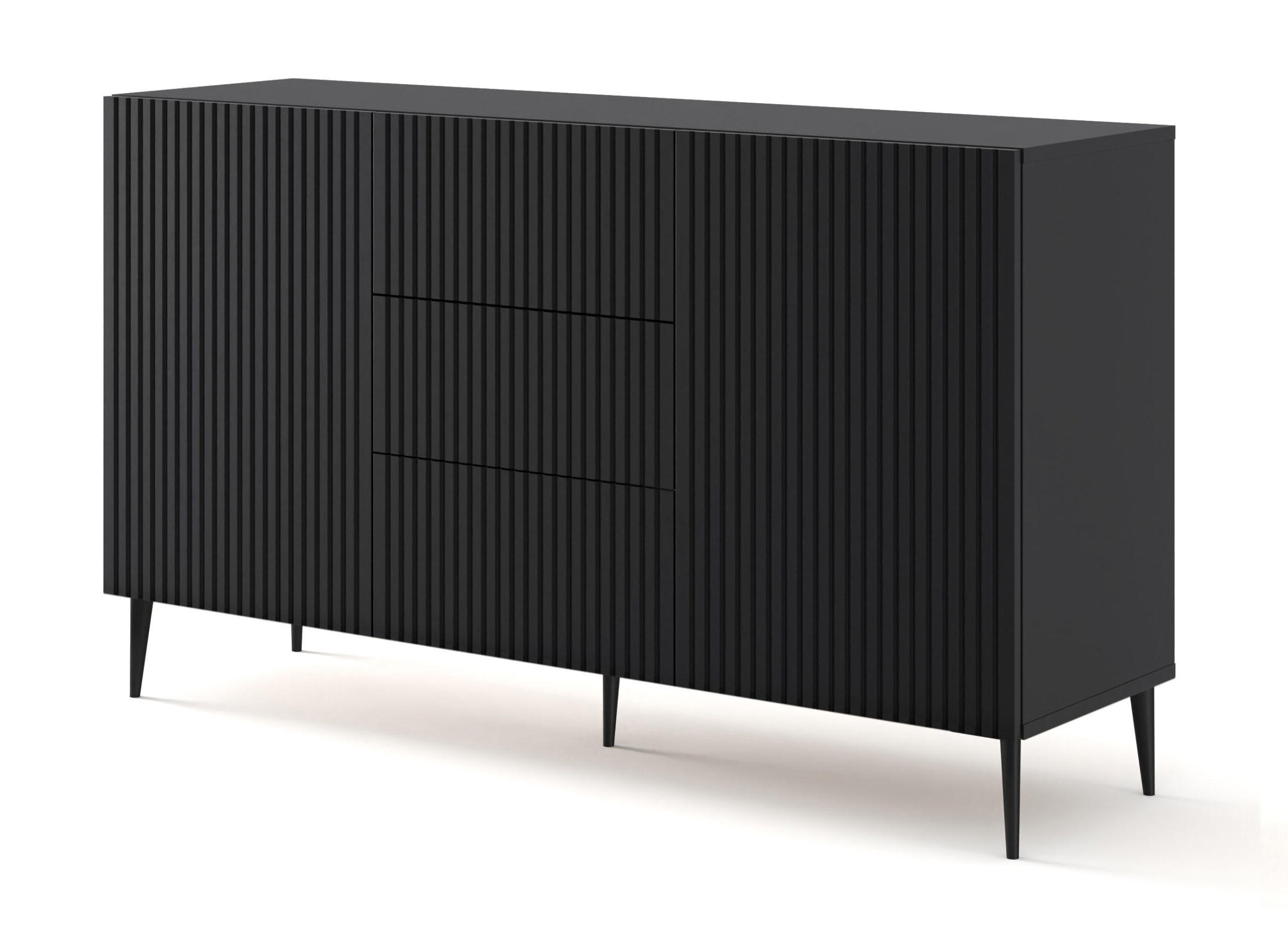 Raumhirsch Furniture Kommode Schwarz 150x87x42 cm