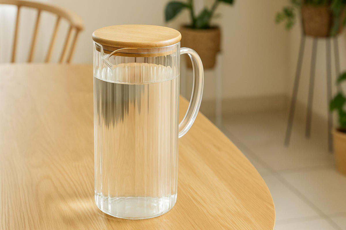 KARAFFE aus Glas Nato Transparent 1,4 l 10/10/22 cm - Transparent, Glas (1.4L) - Excellent Houseware