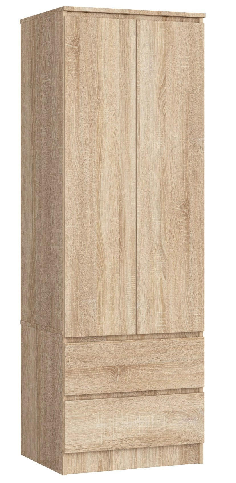 KLEIDERSCHRANK Eiche Sonoma 180/60/51 - Sonoma Eiche, Holzwerkstoff (60/180/51cm) - RAUMHIRSCH FURNITURE