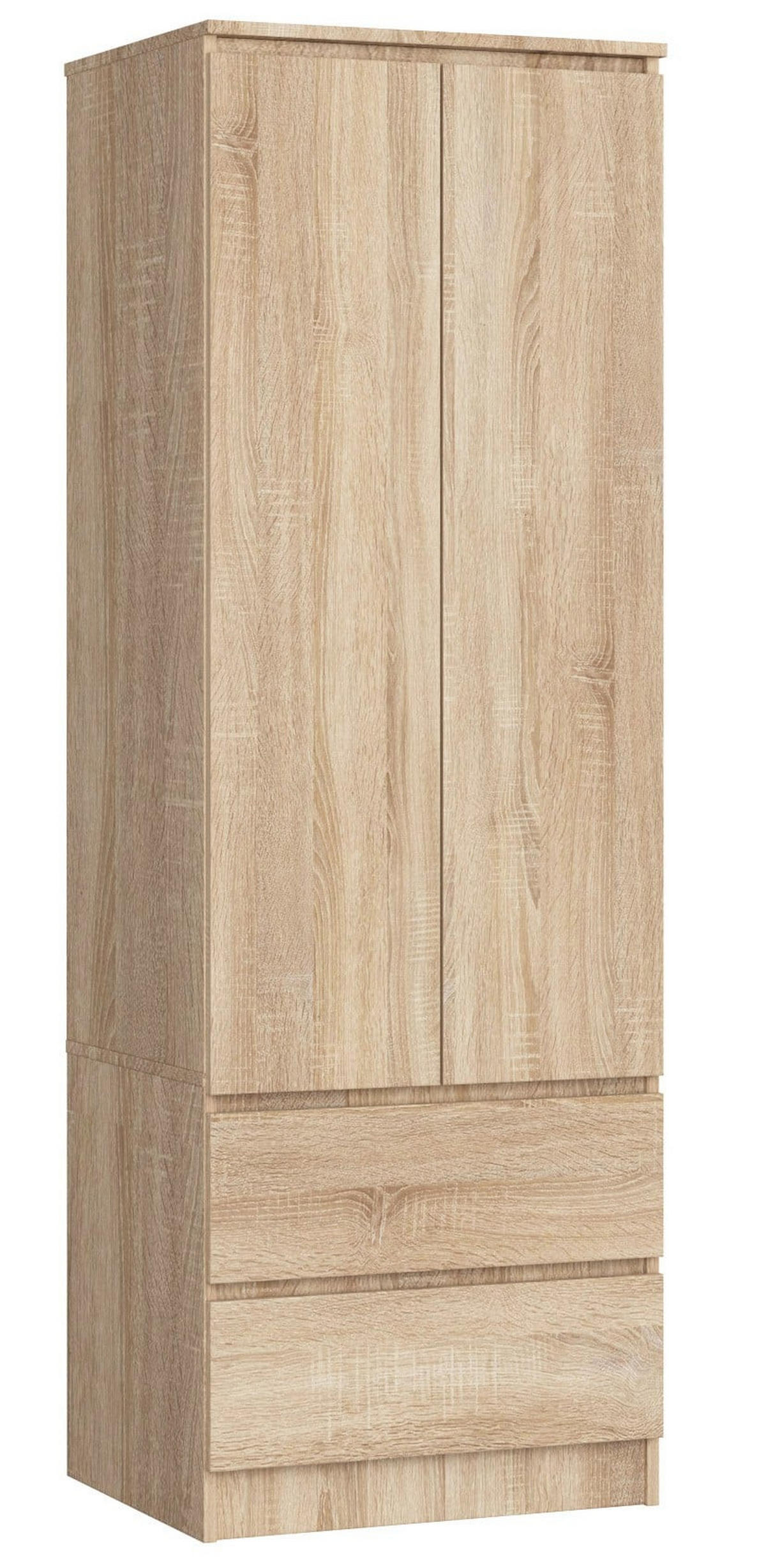 KLEIDERSCHRANK Eiche Sonoma 180/60/51 - Sonoma Eiche, Holzwerkstoff (60/180/51cm) - RAUMHIRSCH FURNITURE