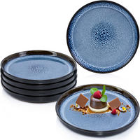 DESSERTTELLER SET ARUBA - 6 teilig aus Steingut - Blau, Keramik (15.5cm) - Sänger