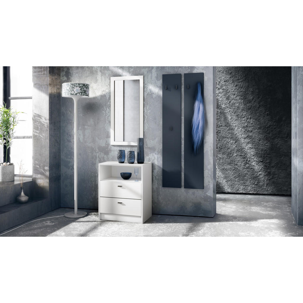Thumbnail - Vladon Garderobenpaneel, Dunkelblau, Holzwerkstoff, 48x140x2 cm, Garderobe, Garderobenpaneele, Garderobenpaneele