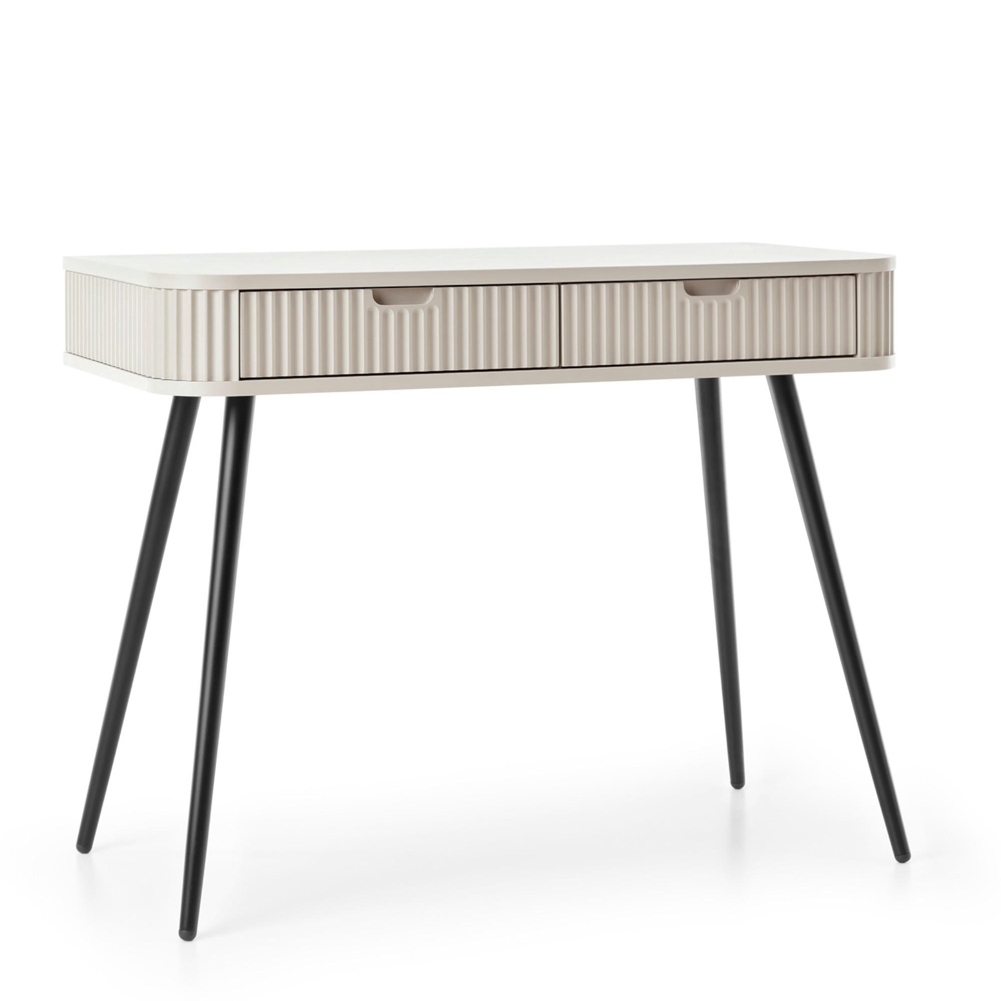 KONSOLENTISCH MORDEN TOA1 Abgerundeter Korpus Kaschmir Kaschmir - Kaschmir, Holzwerkstoff/Kunststoff (49/103/80cm) - Komodee