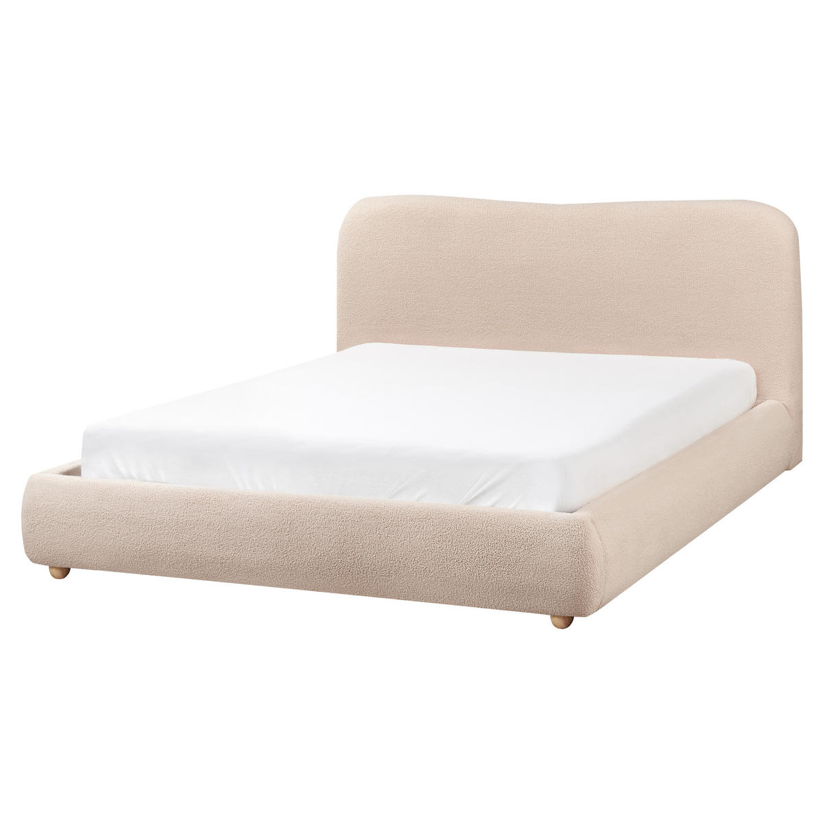 BETT mit Stauraum 160/200 cm Beige Blagnac - Beige, Textil (160/200cm) - Beliani