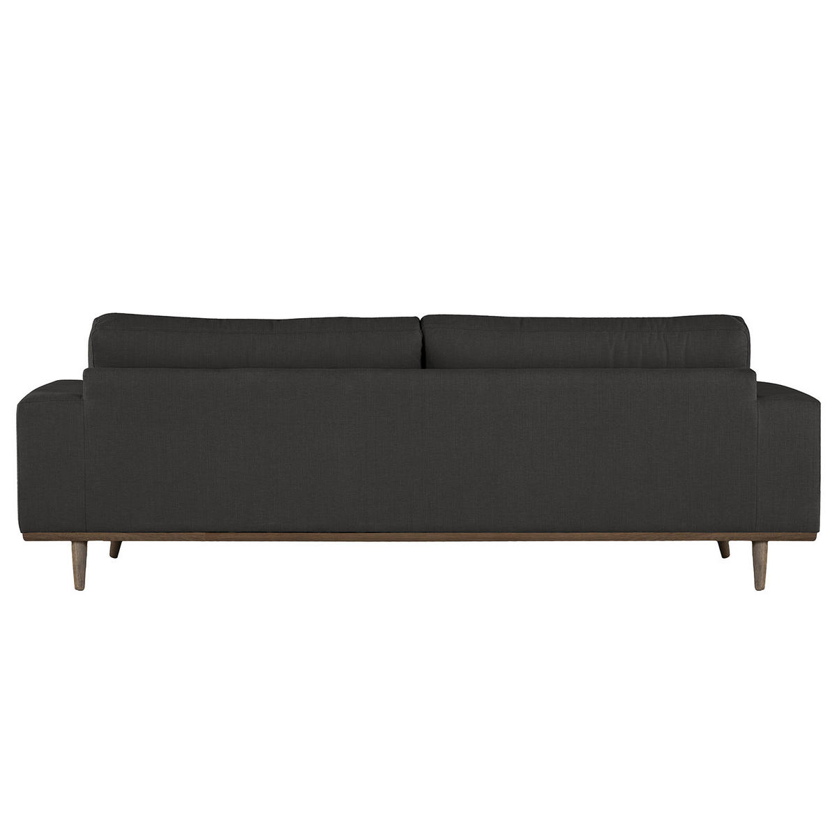 3-SITZER SOFA - Anthrazit, Naturmaterialien (237/81/88cm) - home24
