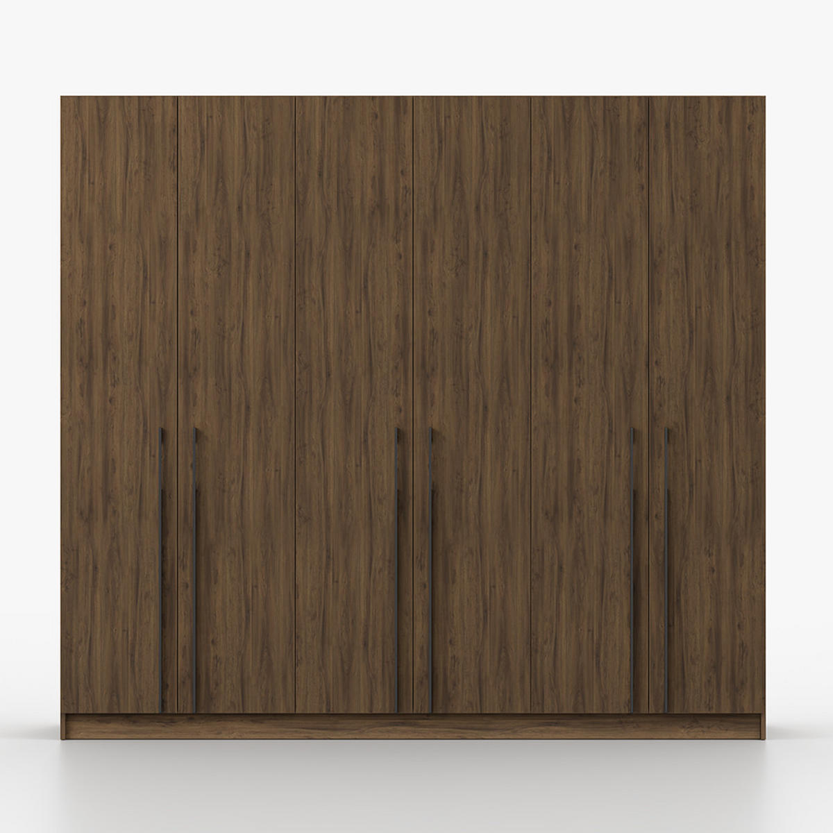 DREHTÜRENSCHRANK ROSA II 6D 230/210/55 cm 6-türig Nussbaum - Kaschmir/Nussbaumfarben, Holz/Holzwerkstoff (230/210/55cm) - imoebel24