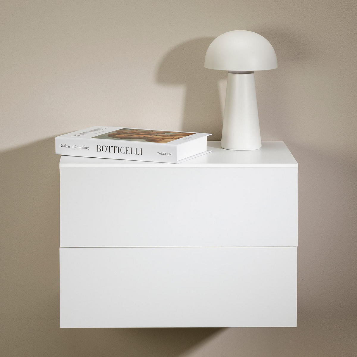 HÄNGENDER NACHTTISCH ANNI weiß - Weiß, Holzwerkstoff (42/29/30cm) - CARO-Möbel