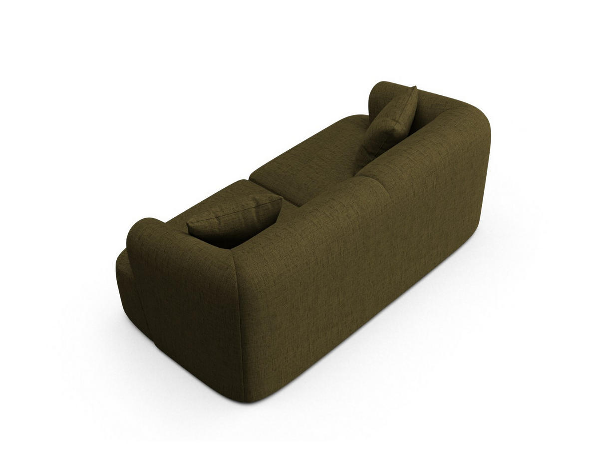 MODULARES-SOFA Campi aus strukturiertem Stoff grün 2 Sitzplätze - Grün, Textil (90/70/180cm) - Cosmopolitan Design