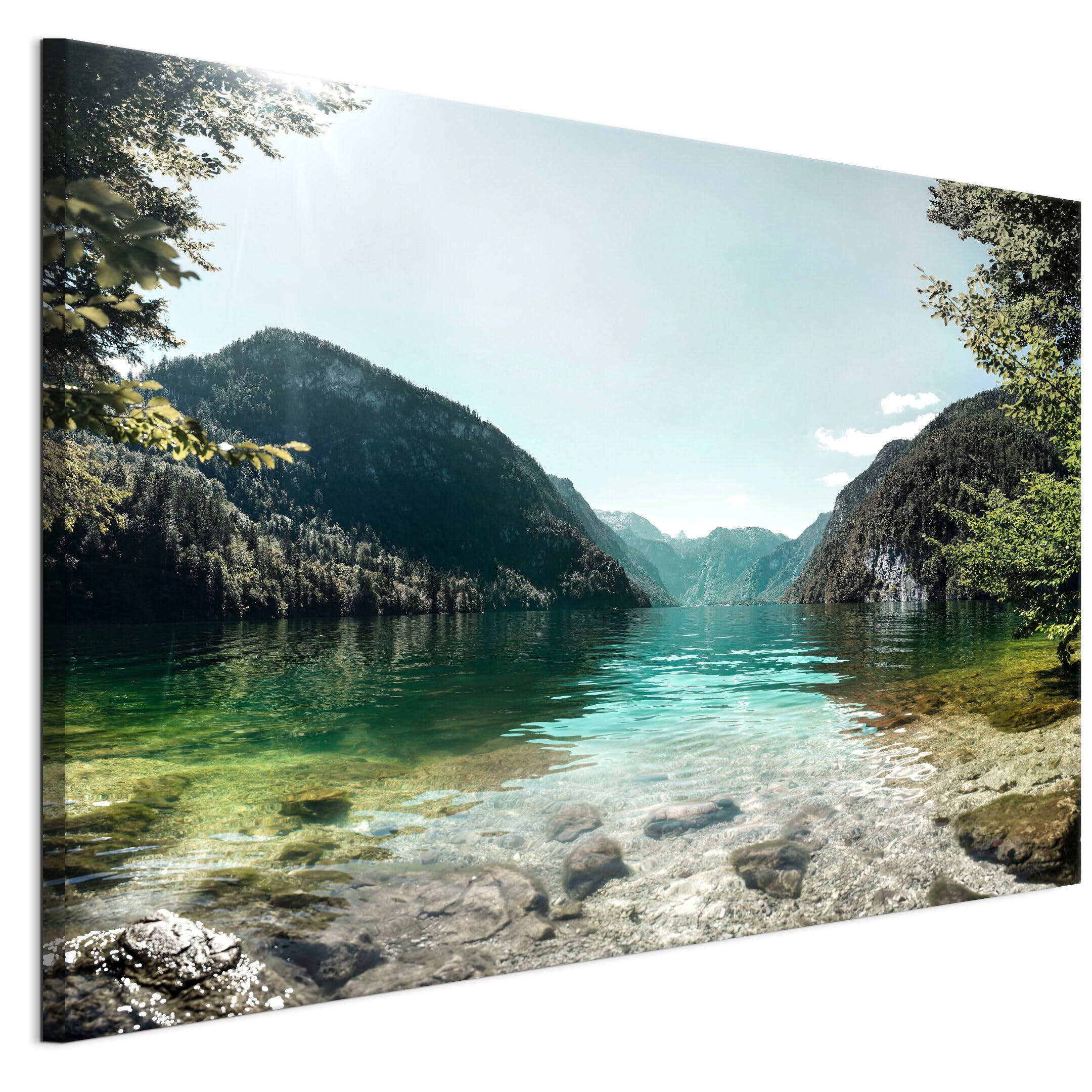 LEINWANDBILD See 120x80 cm - Multicolor, Holz (120/80cm) - LUMASOUL