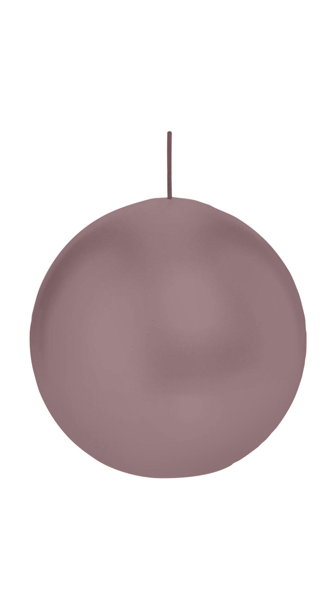 KUGELKERZEN Mauve Lila Ø 100 mm, 6 Stück - Mauve, Paraffin (10/10/10cm) - Wiedemann Kerzen