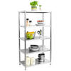 EDELSTAHL-REGAL 74x41x140 bis 200kg inkl. 5 Ebenen - Silberfarben, Metall (41/140/74cm) - shelfr