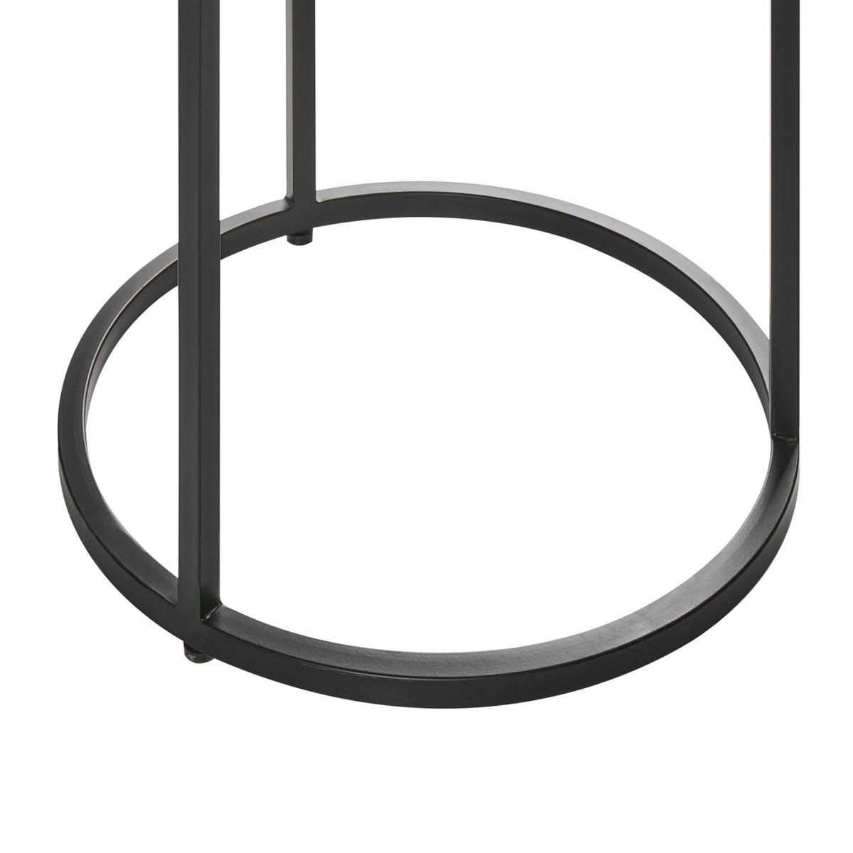 BEISTELLTISCH Marmor Dunkelgrün Tyrell - Schwarz/Grün, Keramik (40/40/45cm) - Beliani