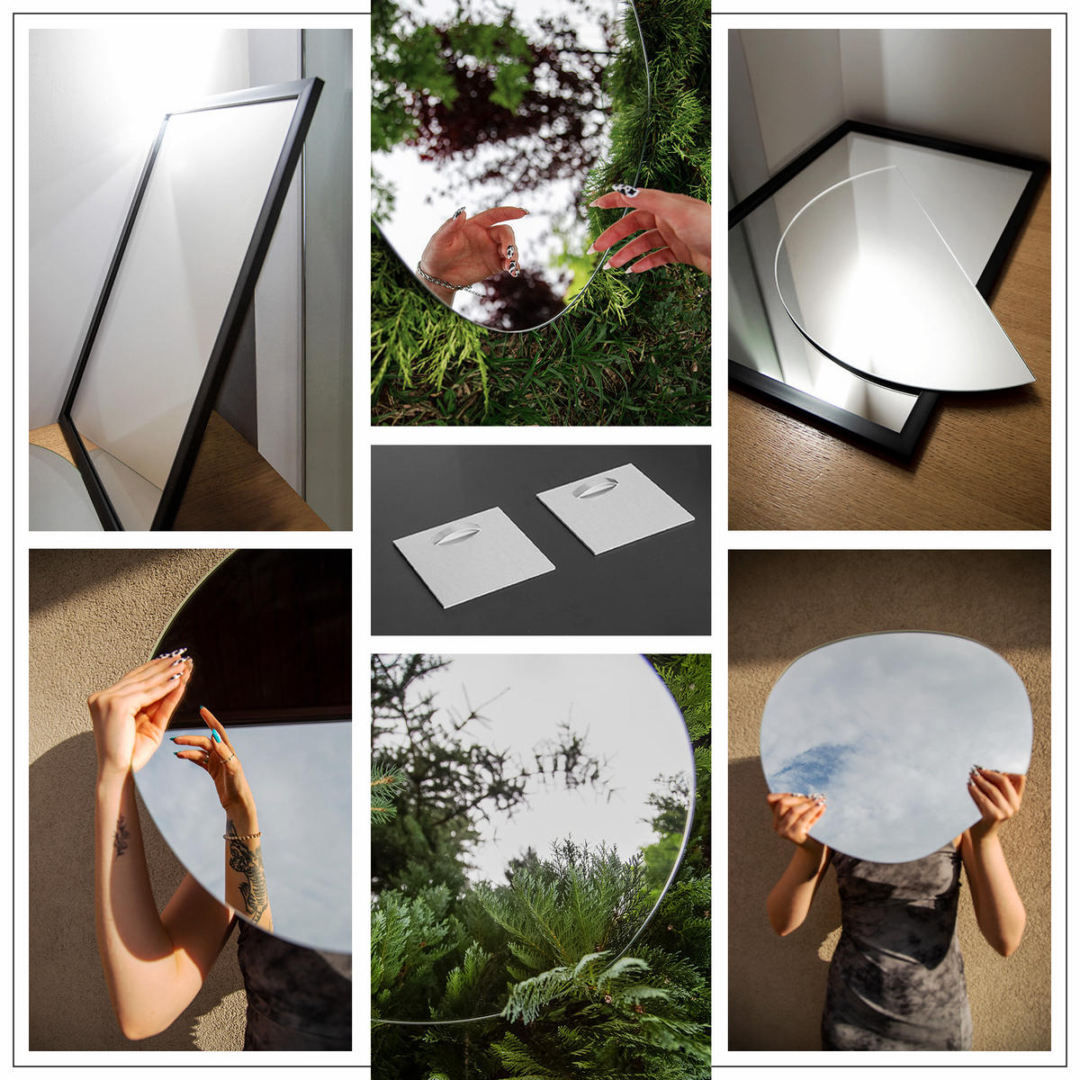 SPIEGEL 30x60 cm Halbrund - Transparent, Glas (30/60/0.4cm) - Wallfluent