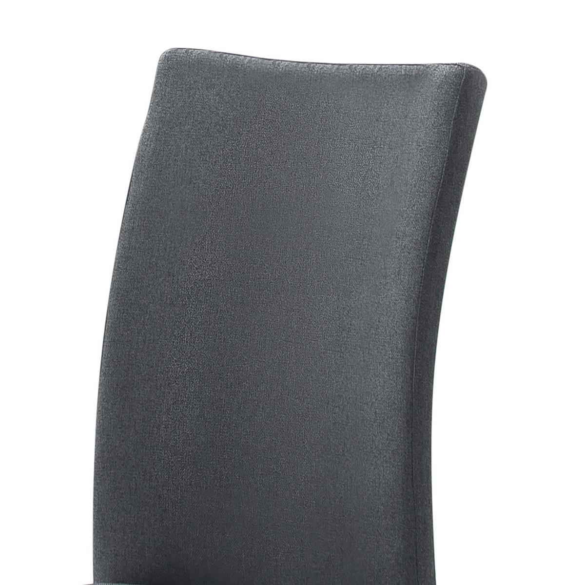 FREISCHWINGER-SET - Flachgewebe / Edelstahl - Anthrazit, Textil/Metall (43/103/52cm) - home24