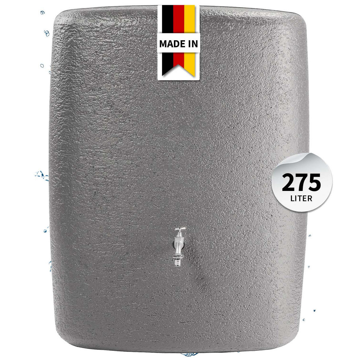 WANDTANK 275 L, graphite grey - Grau, Kunststoff (40/105/80cm) - GARANTIA
