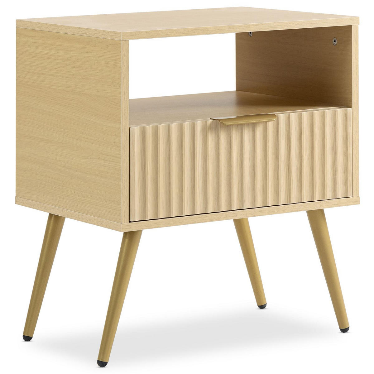 NACHTTISCH MERVAL Eiche - Eichefarben, Holzwerkstoff (50/60/40cm) - IDIMEX