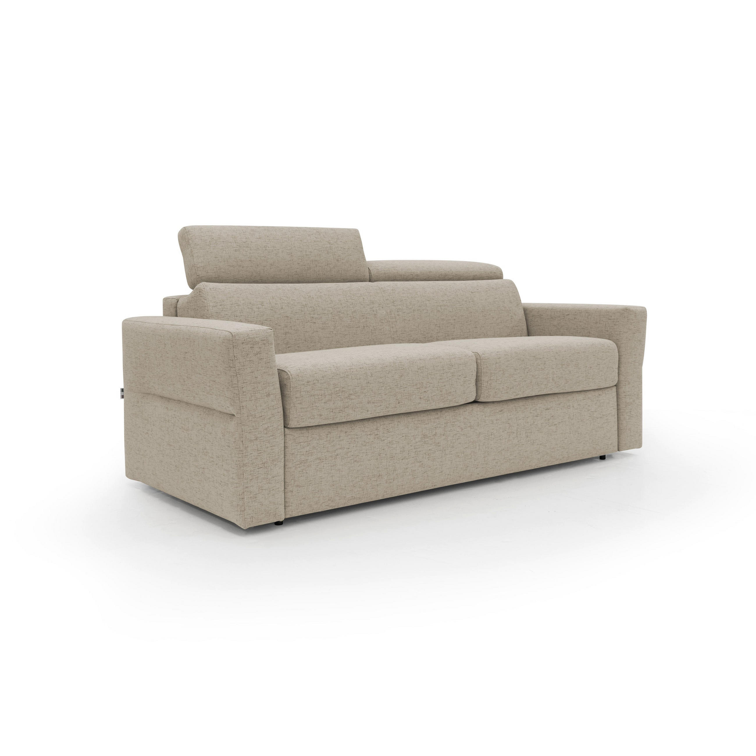 SCHLAFSOFA Avalon - Beige, Textil (200/100/95cm) - Divani.store
