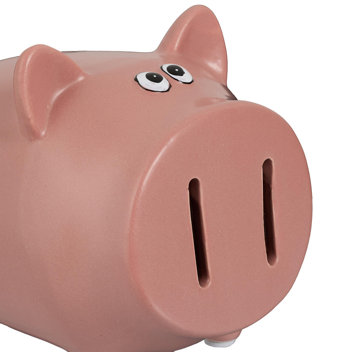 SPARSCHWEIN - Rosa, Stein/Textil (12/12.5/14cm) - Relaxdays