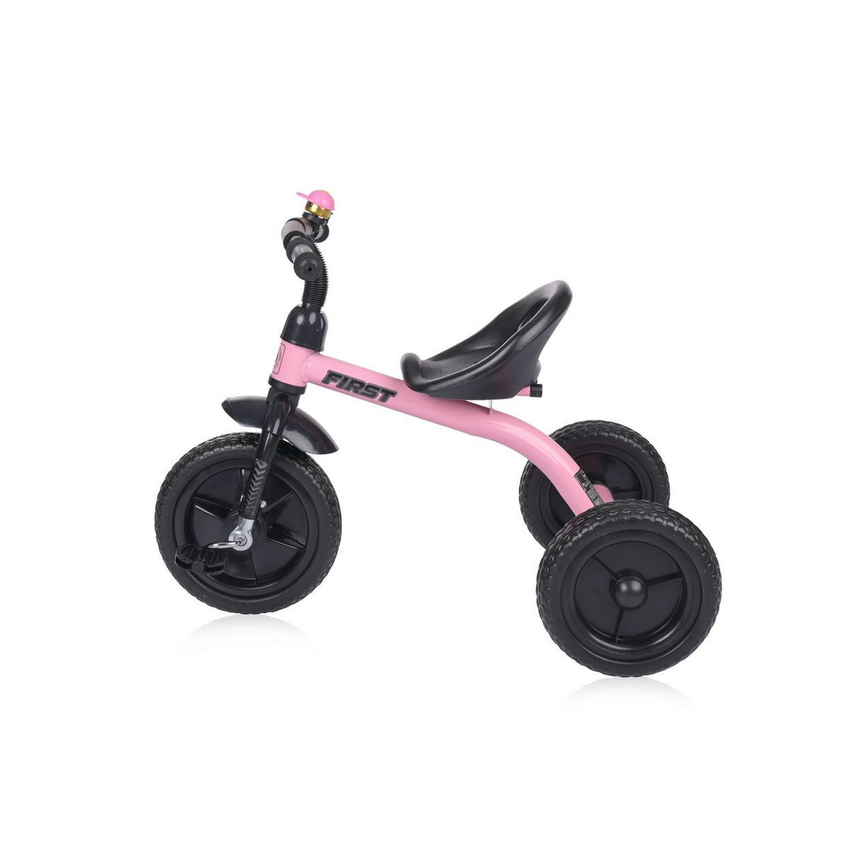 DREIRAD First pink ergonomischer Sitz, EVA-Räder, Sitzposition verstellbar - Rosa, Metall (78/50/62cm) - Lorelli