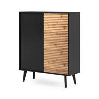 KOMMODE Las - Braun, Holzwerkstoff (104/125/39cm) - Pillovely