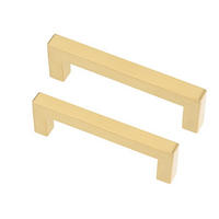 MÖBELGRIFF 2er-Set 128 mm Edelstahl - Goldfarben, Metall (1.2/3.5/20cm)
