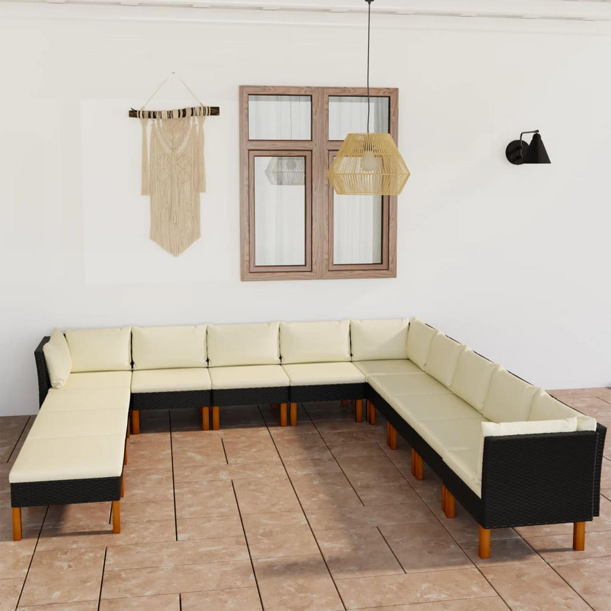 GARTENSET Regazzi 12-teilig - Schwarz, Metall - Nettlife